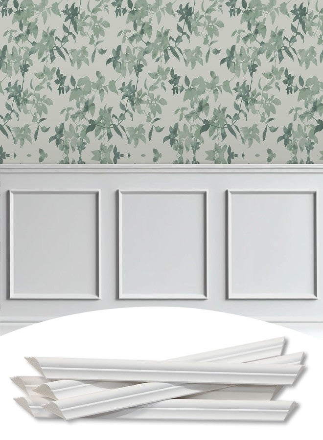 Lunghaa 3-Frame 20" x 20" Premade Accent Wall Molding Kit, Ready-to-Assemble Wainscoting Panels, Pre-Cut Chair Rail Moulding Trim Picture Frame for Home Décor - Image 1