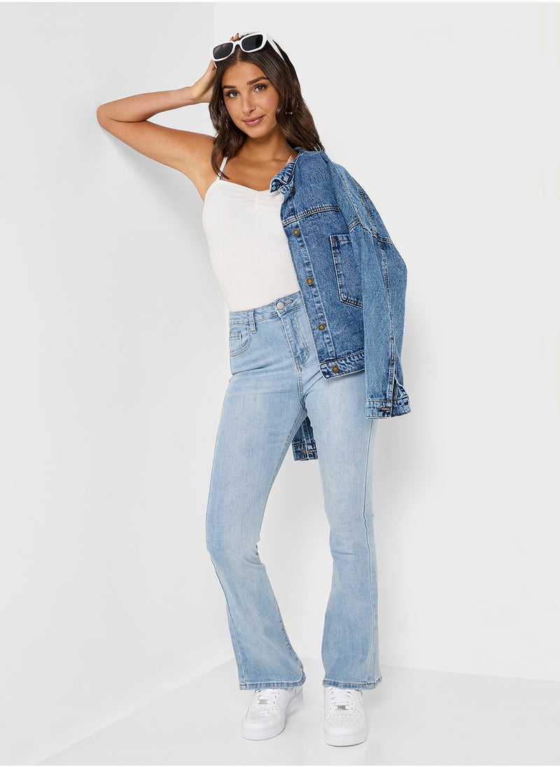 Ginger High Waist Flared Jeans  - Image 1
