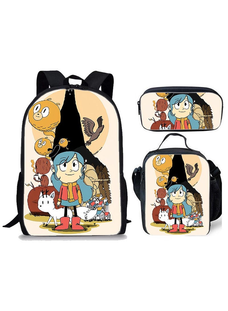 هيلدا حقيبة ظهر جديدة للطلاب مكونة من ثلاث قطع 29*42*16 سم