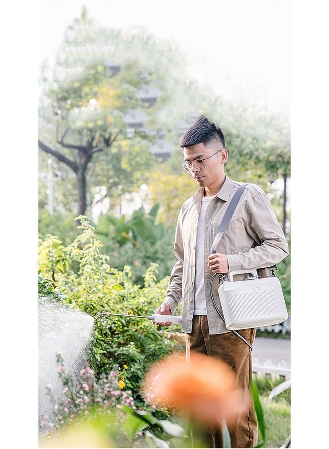 Sakulight Upgrade Electric Sprayer with USB Handle, Telescopic Wand,  Mist Nozzles and Adjustable Shoulder Strap, Garden Sprayer for Gardening, Cleaning,5L - Image 3