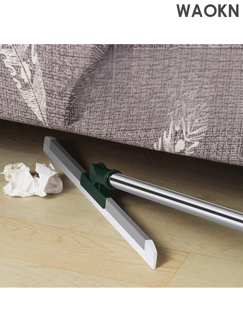 دبليو أيه أو كي أن مسح أرضي مزدوج الاستخدام الرطب والجاف ، شفرة مسح قابلة للتمديد ، مسح السيليكون مع مقبض قابل للتمديد ، مسح الزجاج ، يمكن أن يدور 180 درجة ، مناسبة للحمام والمنزل وأدوات تنظيف النافذة. - Image 4