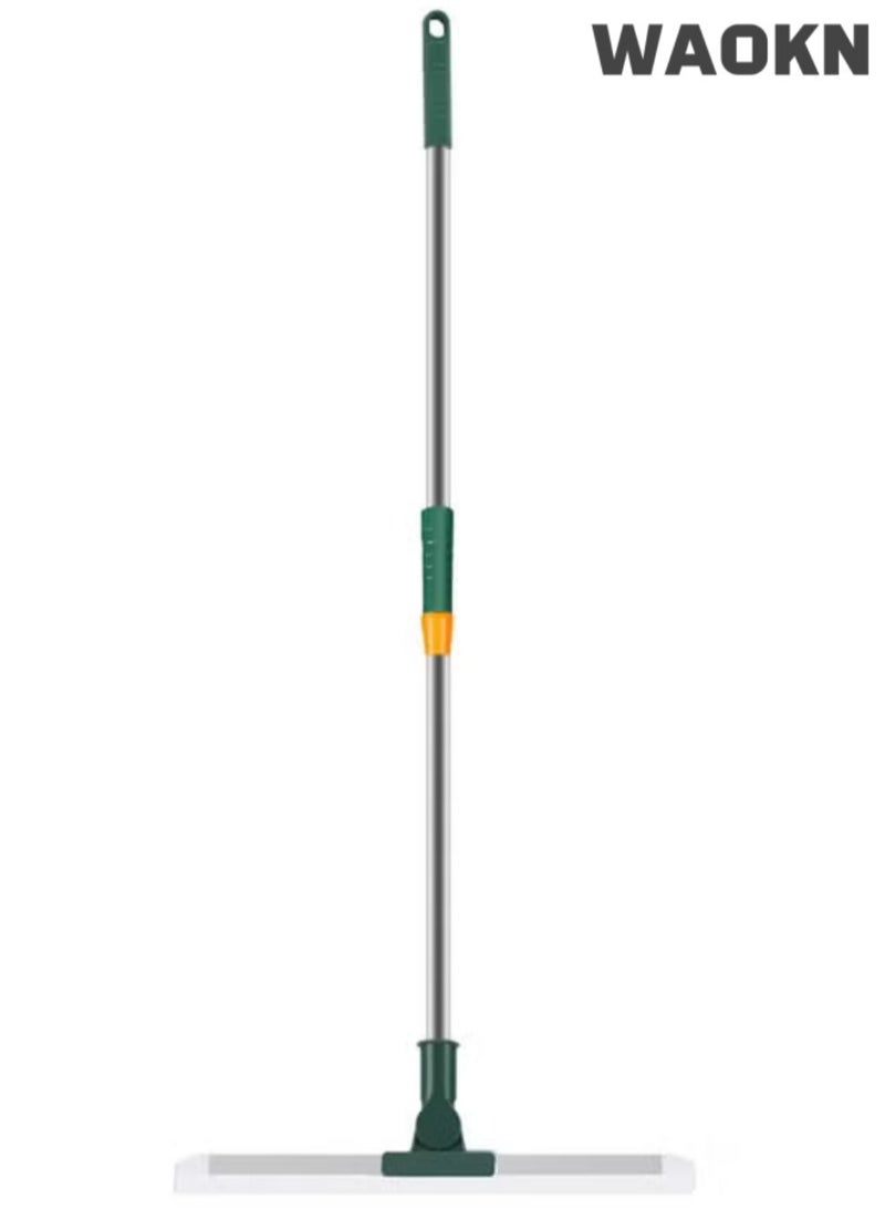 دبليو أيه أو كي أن مسح أرضي مزدوج الاستخدام الرطب والجاف ، شفرة مسح قابلة للتمديد ، مسح السيليكون مع مقبض قابل للتمديد ، مسح الزجاج ، يمكن أن يدور 180 درجة ، مناسبة للحمام والمنزل وأدوات تنظيف النافذة. - Image 1