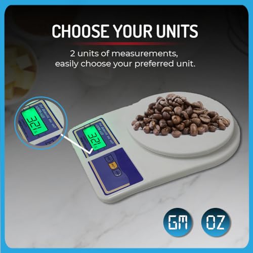 ATOM Digital Kitchen Food Weighing Scale For Healthy Living, Home Baking, Cooking, Fitness & Balanced Diet. Atom A 121 | 10Kg x 1gms with Batteries Included - Image 3