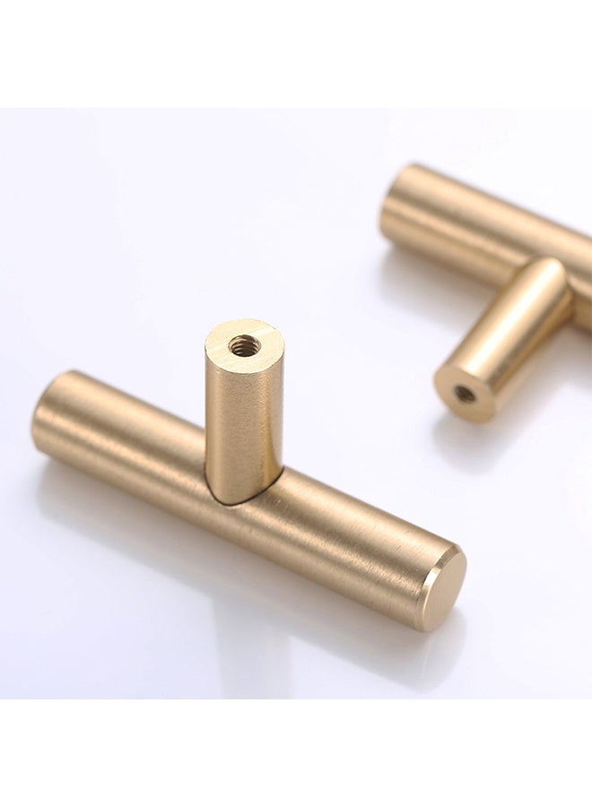 5 Pcs Solid Brass Single Hole Small Handle, Aluminium Alloy Rust Proof Cupboard Door Knob with Screws, Cupboards Drawers Bedroom Furniture Handles Decorating - Image 2