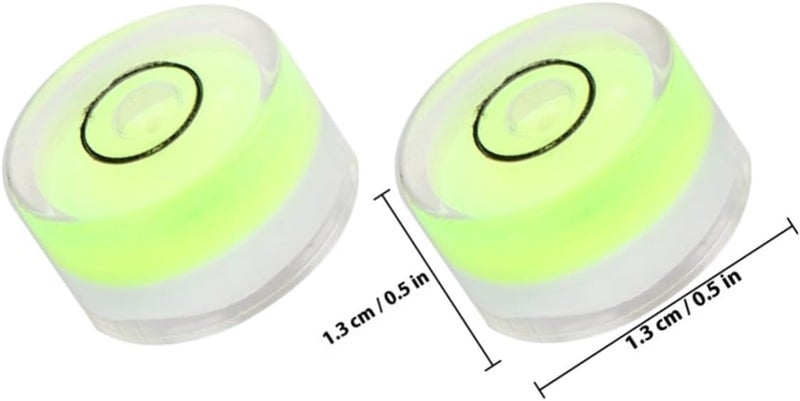 16pcs Circular Bubble Level with 15x8mm Green Horizontal Spirit Bubble for Tripod and Measuring Tools - Image 2