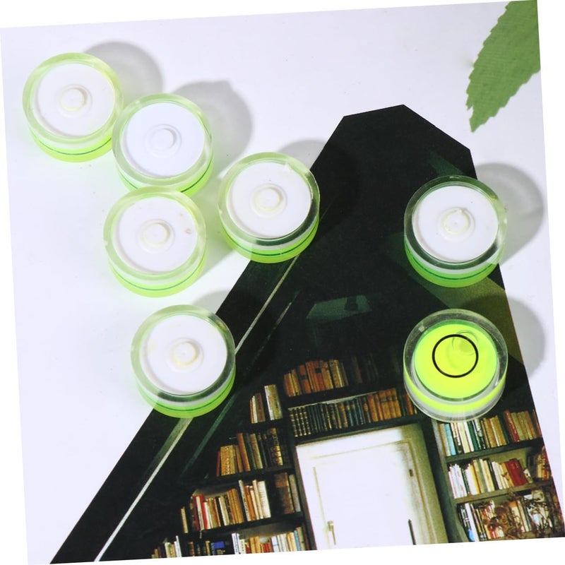 16pcs Circular Bubble Level with 15x8mm Green Horizontal Spirit Bubble for Tripod and Measuring Tools - Image 4