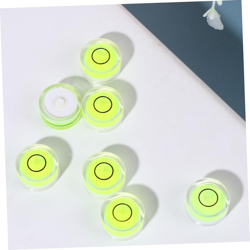 16pcs Circular Bubble Level with 15x8mm Green Horizontal Spirit Bubble for Tripod and Measuring Tools - Image 3