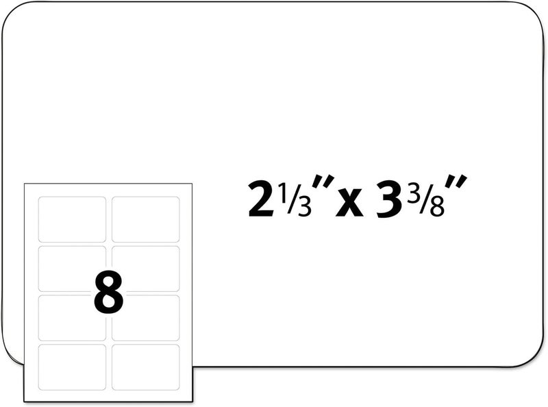 AVERY Adhesive Flexible Name Badges, 2.33 x 3.375", White, Pack of 160 (8395) - Image 4