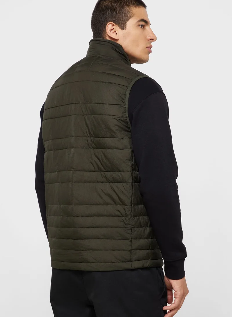 JACK & JONES Zip Through Puffer Gilet