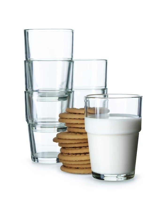 4-Piece Glass Tea Cup Set Clear 17 cl  - Image 5