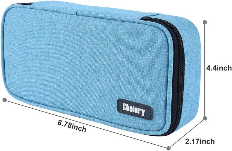 Chelory Big Capacity Pencil Case Large Pencil Bag Pouch Pen Case Pencil Marker Holder Stationery Storage Makeup Bag for Office Supplies Adults - Image 5
