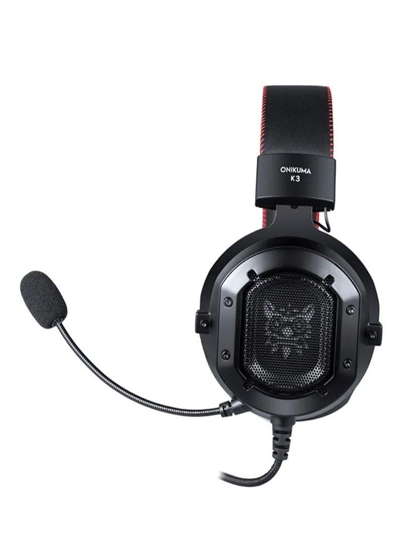 onikuma - LED Over-Ear Wired Gaming Headset With Mic for PlayStation 4/Xbox/PC - Image 1