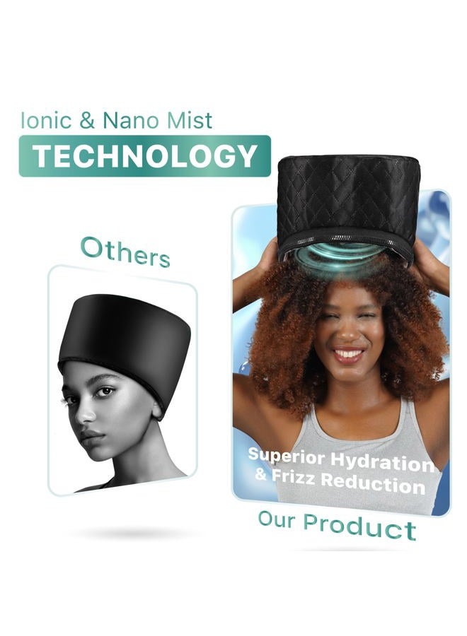 Granteva High-Power Hair Steamer Cap for Natural Hair – Deep Conditioning, Easy to Use, Adjustable Heat & Timer, at-Home Salon Treatment for Black Hair Care, Moisture & Repair Treatment for Healthy Hair - Image 5