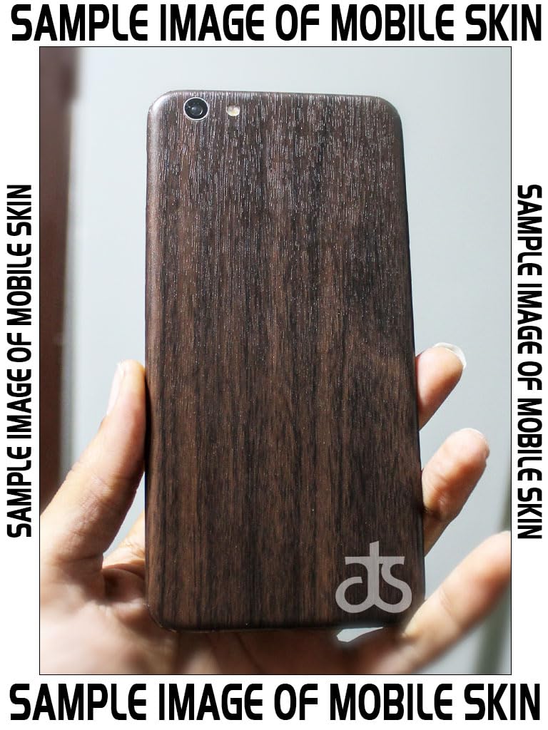 AtOdds - Full Body Back Screen Guard Protector Film - Wooden Textured Lamination Wrap Skin Sticker for iPhone 14 Pro Max | Scratchproof Matte Finish (Design - Dark Wood) - Image 2
