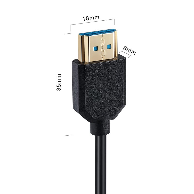 AWADUO HDMI 2.1 Cable Male to Male Extension Cord, Ultra Spring High Speed HDMI Coiled 8K@60Hz 4k@120Hz Compatible with Monitor/Projector(Male to Male) - Image 5