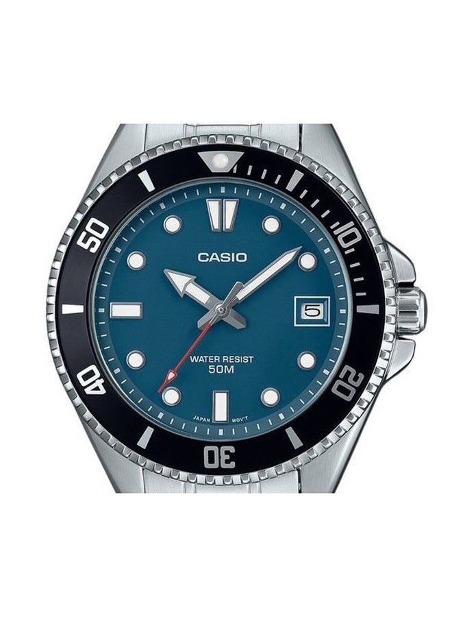 CASIO Analog Stainless Steel Band Round  Shape  Wrist Watch MDV-10D-2A1VDF - Image 2