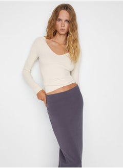 V-Neck Knitted Sweater