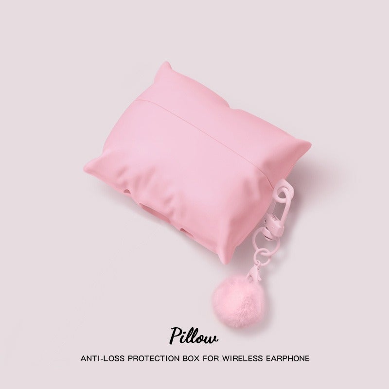 PU Leather Cartoon Pillow Case for AirPods 1/2/3/4/Pro/Pro2/Pro3, Full Protection Cover for Apple Earbuds - Image 5