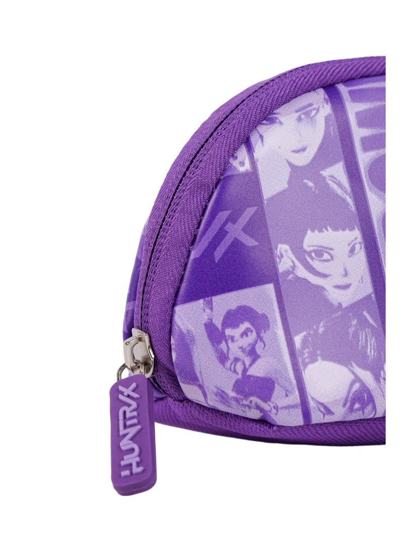 Netflix KPop Demon Hunters Teens Pencil Case – Official KPop Demon Hunters Zippered Pencil Pouch, Large Capacity School Stationery Organizer, Purple Accessory Case - Image 4