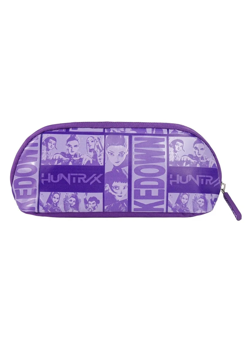 Netflix  Netflix KPop Demon Hunters Teens Pencil Case – Official KPop Demon Hunters Zippered Pencil Pouch, Large Capacity School Stationery Organizer, Purple Accessory Case for Women | Best Price UAE