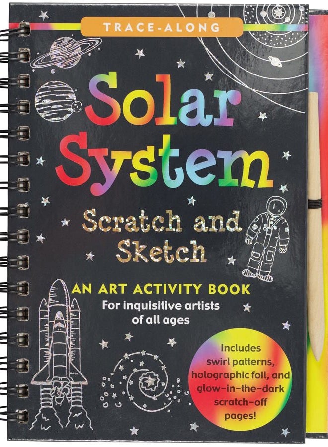 Peter Pauper Press Scratch & Sketch(tm) Solar System (Trace Along) - Image 1