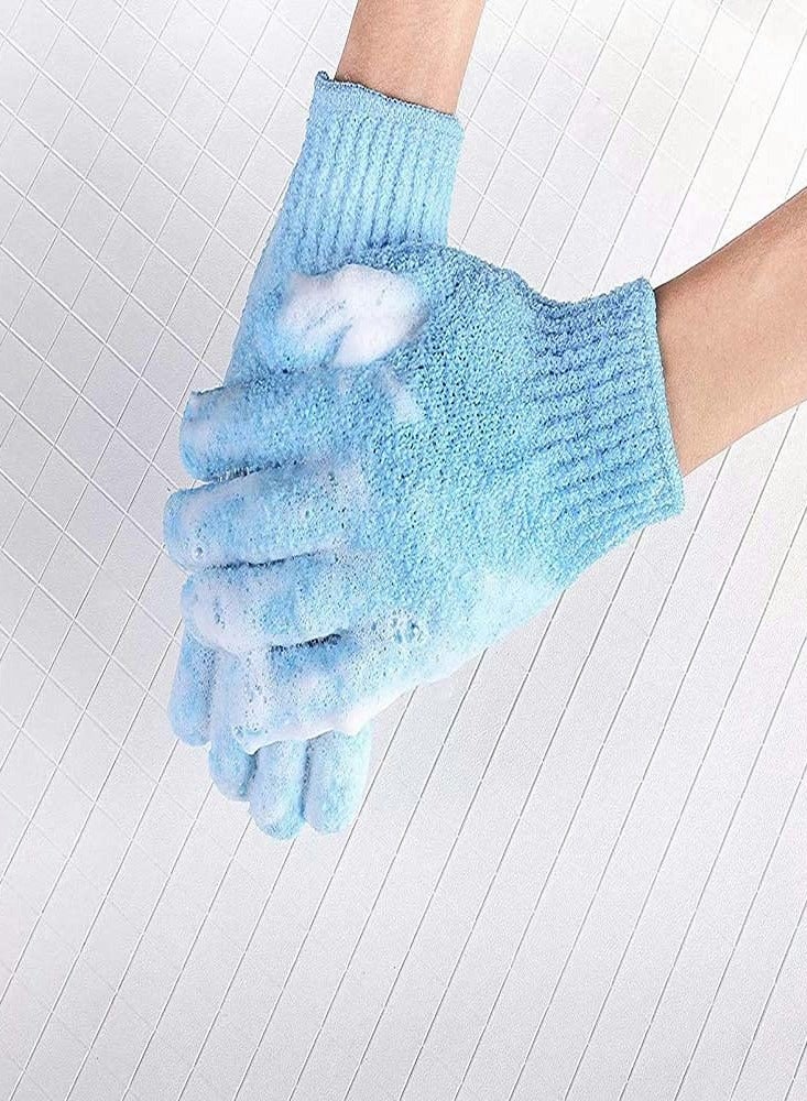 Excefore Double Sided Exfoliating Gloves, Bath Gloves  - Image 4