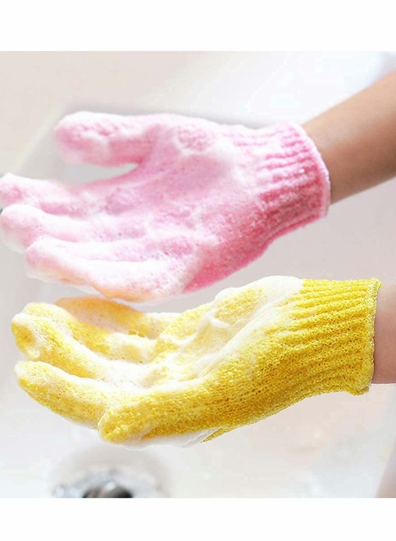Excefore Double Sided Exfoliating Gloves, Bath Gloves  - Image 3