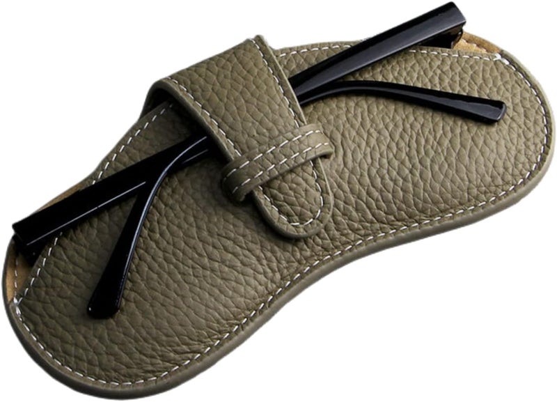 POSICHE Portable Eyeglass Case - Ultra-Fine Leather Soft & Protective Glasses Storage Bag - Image 1