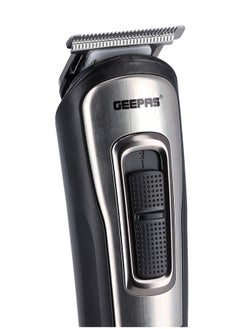 GEEPAS 11-IN-1 Rechargeable Grooming Set With 6 Interchangeable Heads And 4 Comb Attachments Includes a Charging Stand, Cleaning Brush, USB Cable  - Image 5