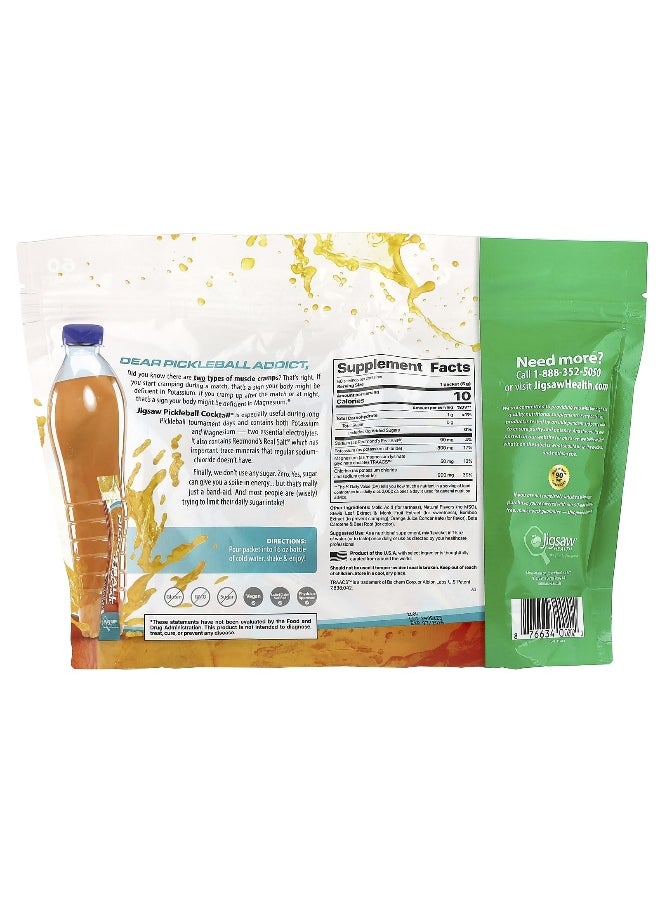 Jigsaw Health Jigsaw Health, Pickleball Cocktail®, Sugar-Free Electrolyte Drink Mix, Orange, 60 Packets, 5 g Each  - Image 2