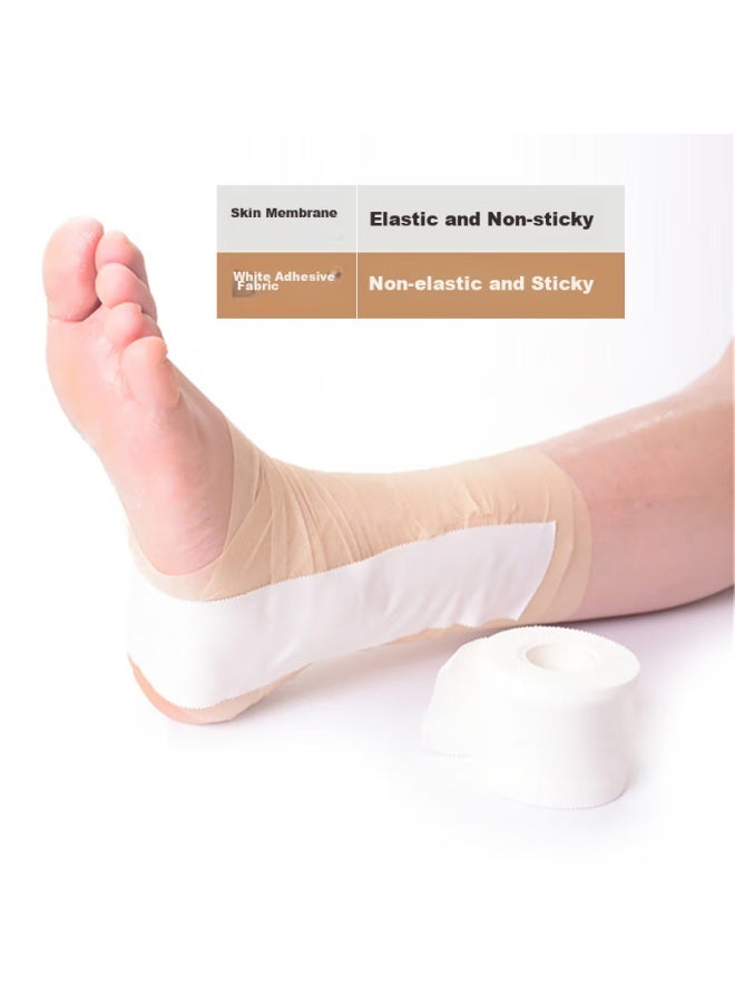 chidong Chidong Skin Film, 2 Rolls, 6cm*20m, Sports Bandage Tape, Protective Gear, Binding Strap, Injury Fixation Aid, 1 Roll White Tape  - Image 3
