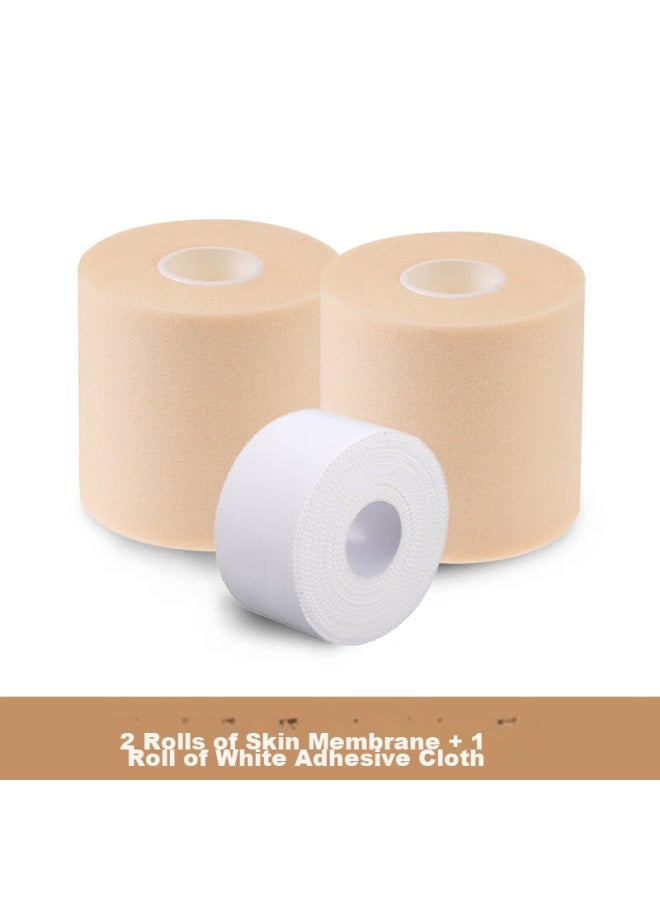 chidong Chidong Skin Film, 2 Rolls, 6cm*20m, Sports Bandage Tape, Protective Gear, Binding Strap, Injury Fixation Aid, 1 Roll White Tape  - Image 2