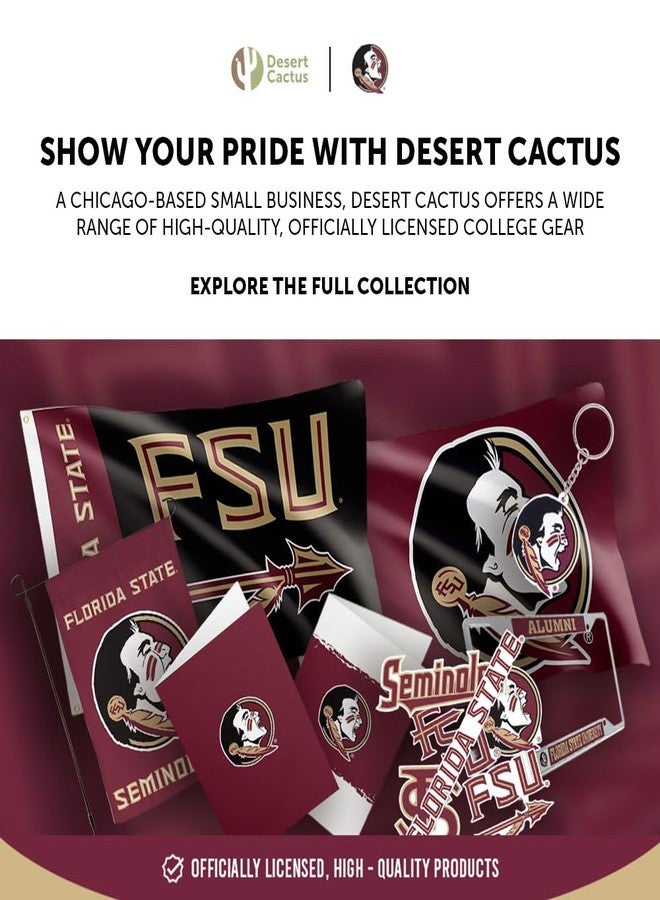 Desert Cactus Florida State University Paper Cups FSU Seminoles 20 Count 9 Ounce Cold Beverage for Tailgates, Graduation, Party and Game Day Decoration (Design A) - Image 5