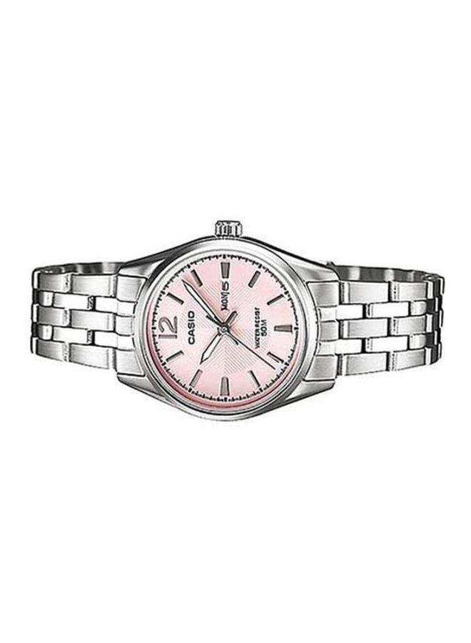 CASIO Women Water Resistant Analog Watch LTP-1335D-5AVDF - 36 mm - Silver - Image 5