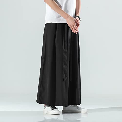 Seidarise Men's Wide Leg Casual Harem Linen Japanese Yoga Harem Pants Hip hop Joggers Baggy - Image 3