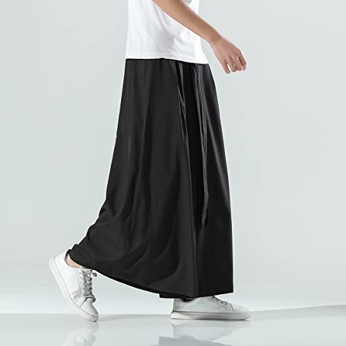 Seidarise Men's Wide Leg Casual Harem Linen Japanese Yoga Harem Pants Hip hop Joggers Baggy - Image 5
