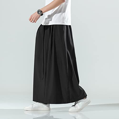 Seidarise Men's Wide Leg Casual Harem Linen Japanese Yoga Harem Pants Hip hop Joggers Baggy - Image 4