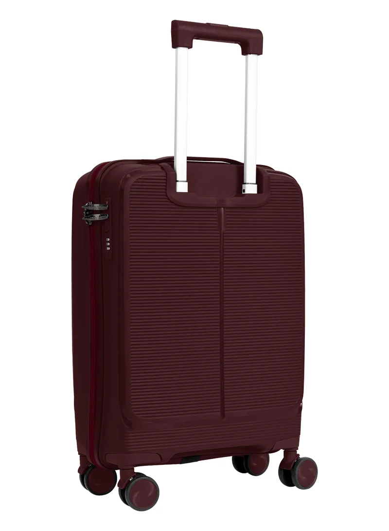 PARAJOHN Parajohn Boltrix Cabin Size 20 inches Premium Polypropylene PP Hardsided Luggage - 55 cms carrying 10kg|8 Wheels Trolley - Red