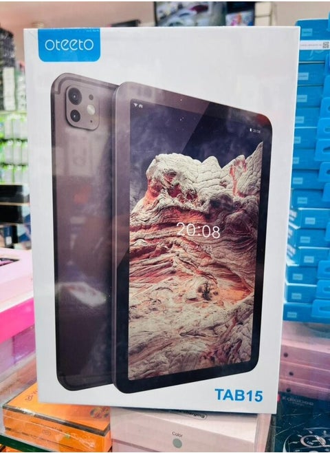 تابلت OTEETO TAB-15، شريحة اتصال 3G، شاشة 10.1 بوصة، وحدة معالجة مركزية رباعية النواة، ذاكرة داخلية 64 جيجابايت، ذاكرة وصول عشوائي 2 جيجابايت، بطارية 4000 مللي أمبير في الساعة
