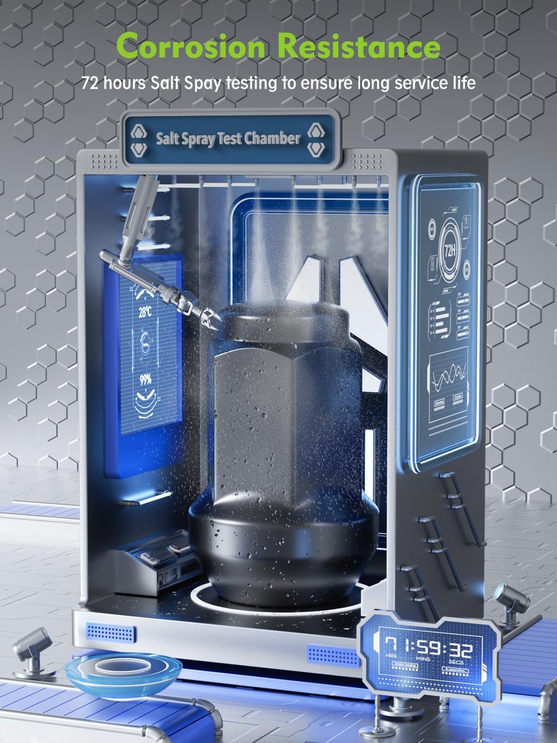 AUTOPTIM M12x1.5 Lug Nuts - Replacement for 2000-2018 Ford Focus, 2001-2023 Escape, 2006-2020 Fusion, 2006-2017 Jeep Compass, 2007-2017 Jeep Patriot Aftermarket Wheel, 3/4â€ Hex 20PCS Black Tire Nut - Image 3