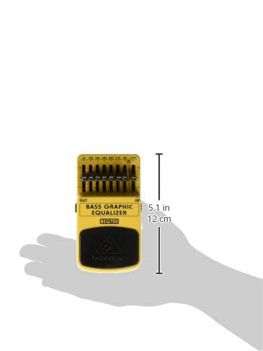 behringer بيهرينجر BEQ700، تان: 7-نطاق مكافئ رسومي للدواسات لآلة الجيتار الكهربائية، رقم الموديل BEQ700، تصميم مدمج، أصفر - Image 3