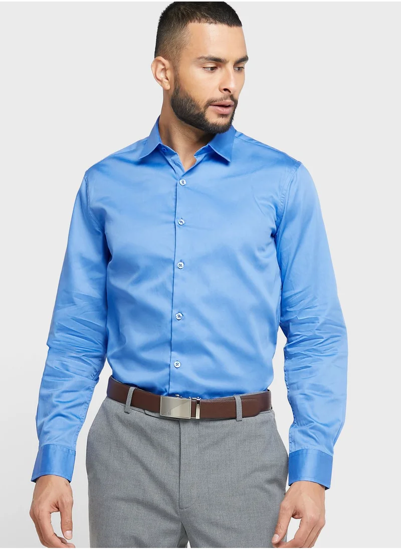 Robert Wood Cotton Satin Shirt