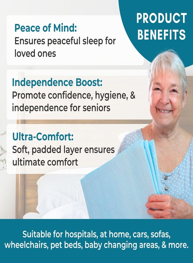 Nurture Valley Nurture Ultra Absorbent Disposable Bed Pads with Adhesive - 36 x 36 - Extra Thick Underpads for Bedwetting, Incontinence, Furniture, Pets, & More - 40 Pack - Image 5
