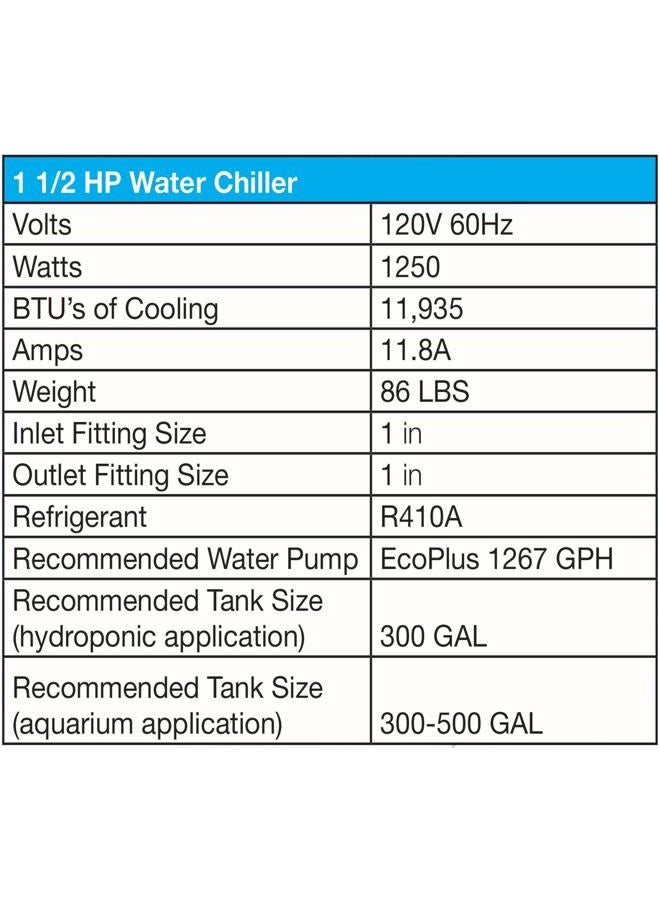 EcoPlus 728709 Commercial Grade Water Chiller, 1-1/2 hp - Image 5