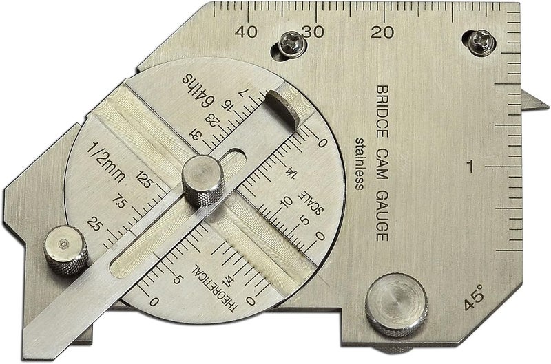 RIVERWELD Bridge Cam Gauge Test Ulnar High-Low Misalignment Checks Depth of Undercut Pitting Fillet Weld Length Throat Size Angle of Preparation - Image 1