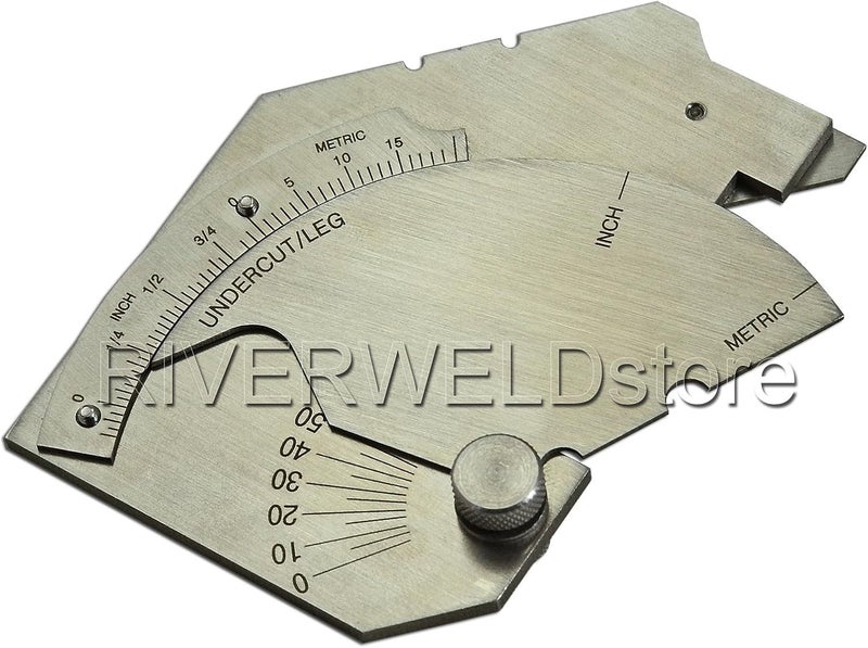 RIVERWELD Bridge Cam Gauge Test Ulnar High-Low Misalignment Checks Depth of Undercut Pitting Fillet Weld Length Throat Size Angle of Preparation - Image 5