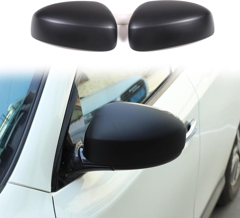 Moittellc Matte Black Door Rear View Mirror Cover for Nissan Pathfinder 2013-2020 - Image 1