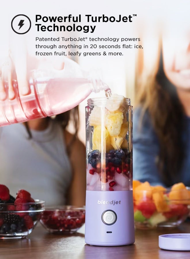 blendjet V2 Portable Blender Smoothie Maker, Personal Blender, Fruit Blender, Leak Proof Juicer, BPA-Free 475ml 200W Sports Bottle, USB-C Rechargeable, Ice Crusher with Stainless Steel Blades 475 ml 200 W BJ-V2X-Black Black - Image 4