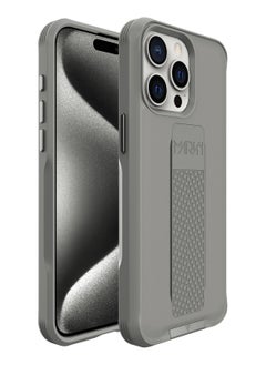 MARVN iPhone 15 Plus MARVN Special Case – Gray, Full Shockproof Protection, Slim Design, Retractable Kickstand, Wireless Charging Compatibility, Raised Camera & Screen Protection  - Image 2
