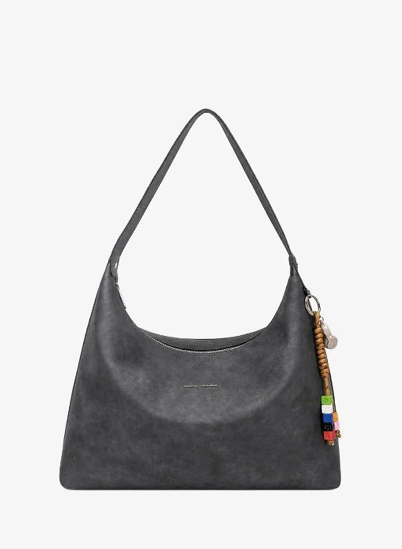 David Jones Soft vegan leather handbag cm8246| Everyday spacious hobo style shoulder bag | office friendly handbag with multiple pockets